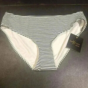 NIPTUCK SORRENTO NAVY STRIPED Swimsuit Bottom Size 10